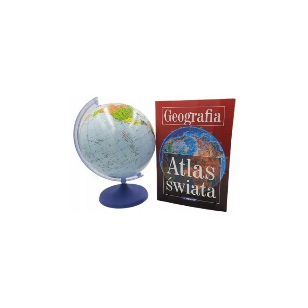 Globus + Atlas Demart fizyczno-polityczny śr 22 cm
