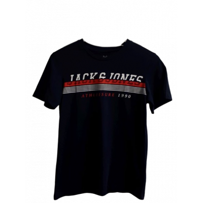 T-shirt chłopięcy 152 Jack&Jones granatowy 100% bawełna