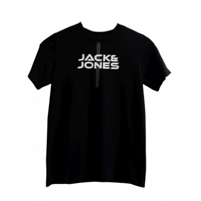 T-shirt chłopięcy 152 Jack&Jones czarny 100% bawełna