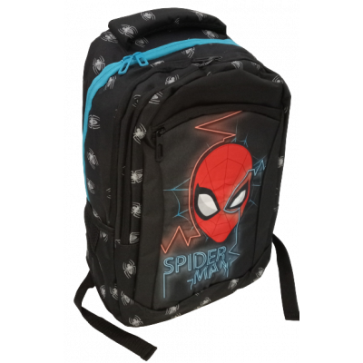 Plecak Szkolny Spiderman Paso 20L Czarno Niebieski