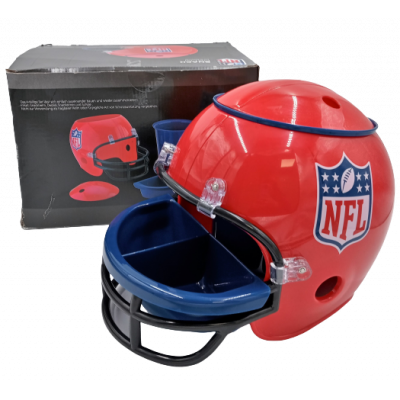 Imprezowy pojemnik Kask na przekąski NFL czerwono niebieski