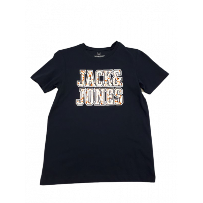 T-shirt chłopięcy 152 Jack&Jones granatowy 100% bawełna