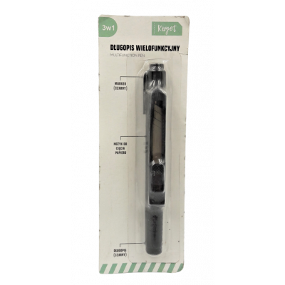Długopis wielofunkcyjny 3w1 Marker nożyk długopis