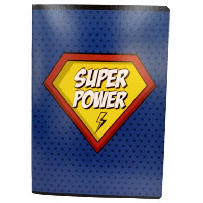 Zeszyt w kratkę A5 60 kartek Super Power
