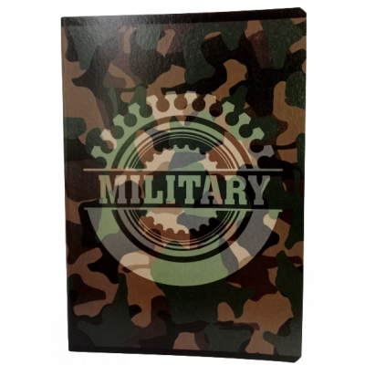 Zeszyt w kratkę A5 60 kartek Military