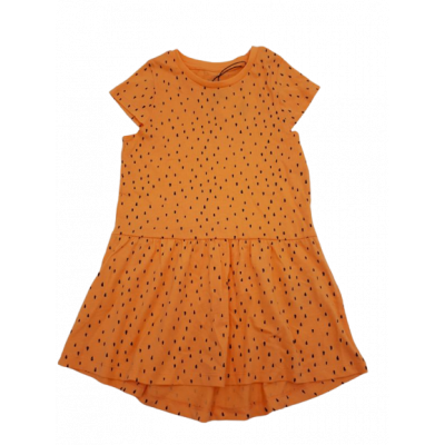 Sukienka dziewczęca NAME IT pomarańczowa w kropelki