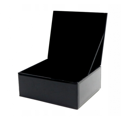 Szklane pudełko na biżuterię - czarne