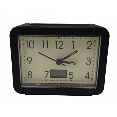 Zegar z termometrem oraz funkcją budzika Matra czarny