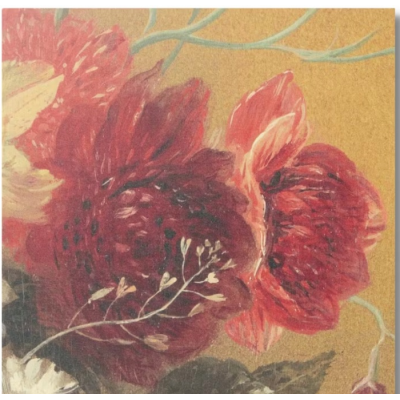 Obraz z dibondu 20x20cm obrazek dekoracja czerwony kwiat