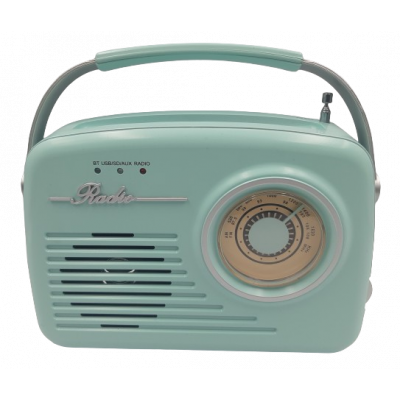 Radio w stylu retro Easymaxx (Miętowe)
