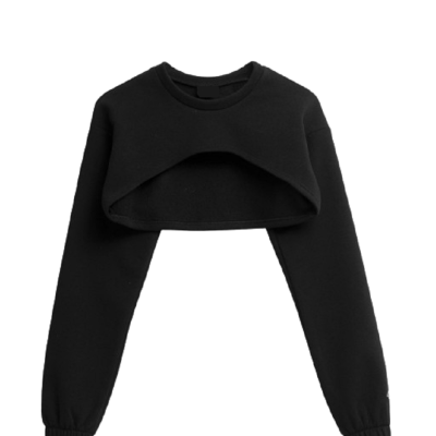 Damska bluza bolerko czarna Weihai Unic r. M