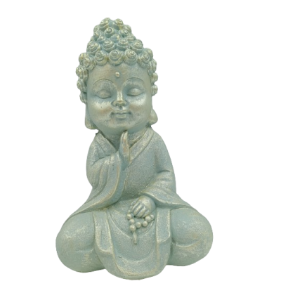 Figurka siedzący Budda 24 cm dekoracja do domu ogrodu