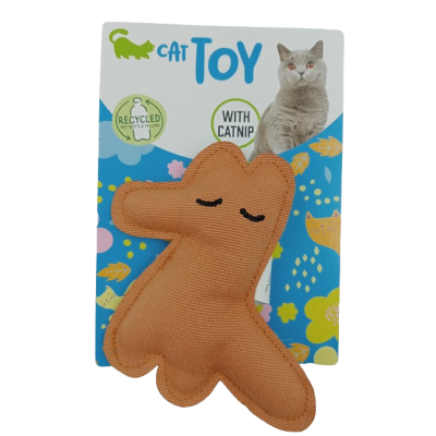 Zabawka dla kota z kocimiętką brązowy konik 11cm CAT TOY