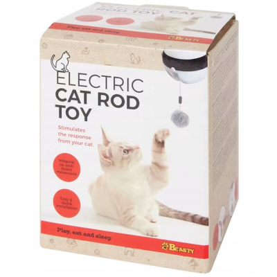 Zabawka interaktywna dla kota elektryczna wędka Beasty