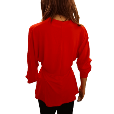 Elegancka czerwona bluzka...
