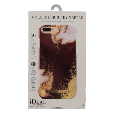 Plecki iDeal of Sweden do Apple Iphone 8/7/6/6S Plus Golden Burgundy Marble