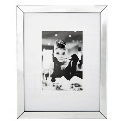 Ramka na zdjęcia lustrzana Glamour Audrey Hepburn 30x40 cm