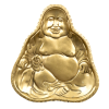 Złota Tacka Podstawka dekoracyjna w kształcie Buddy ozdobna 16.7 x 15 x 2.3 cm
